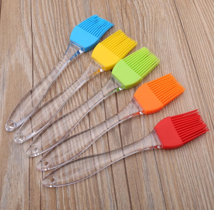 Small size Transparent plastic handle Food Grade Silicone Baking Brush Featured Image
