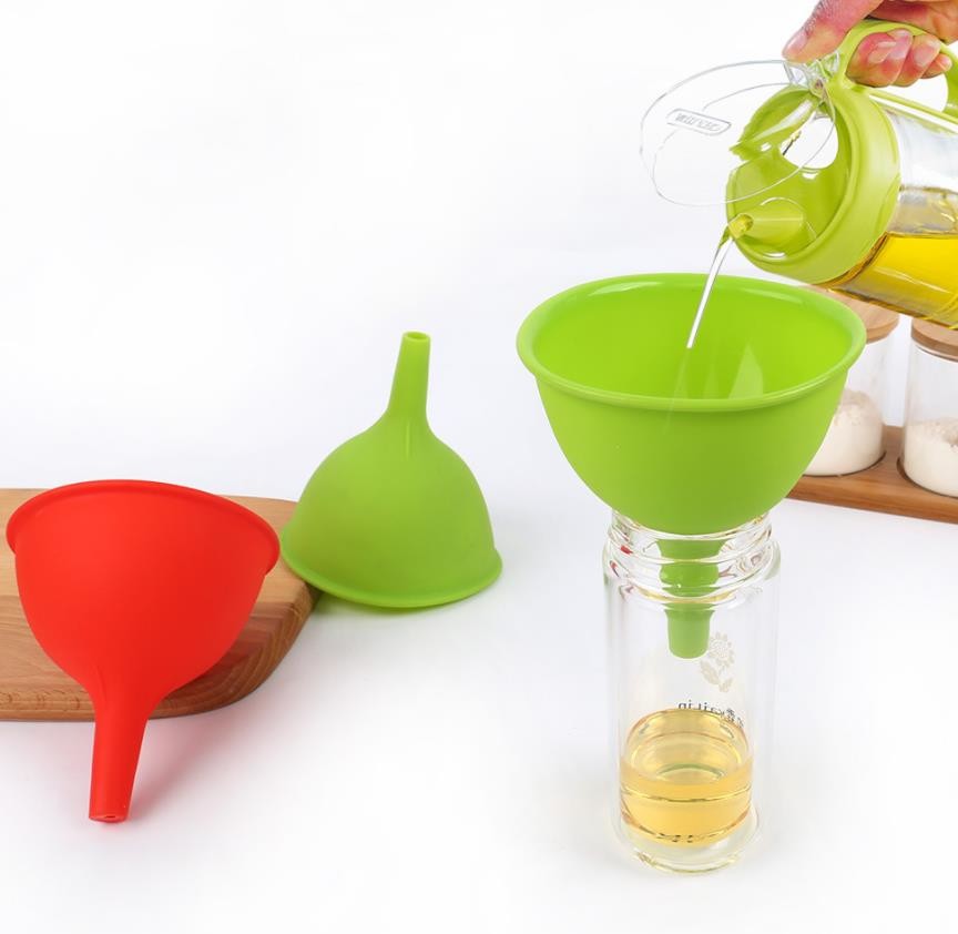 Large size Funnel Food Grade standard Silicone oil Funnel kitchen tools