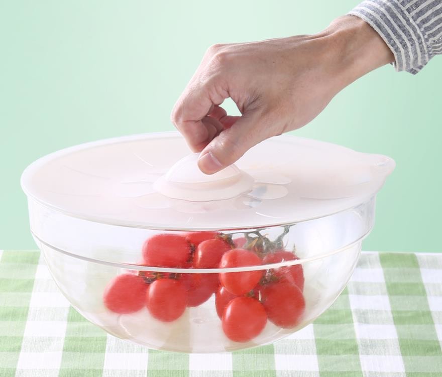 Large sizes Food Grade standard Silicone Food Preservation Bowl Cover lid