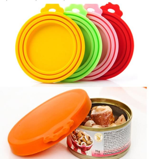 Excellent Sealing Unique Kitchen Gadgets , Pet Food Silicone Can Lids Seamless Featured Image