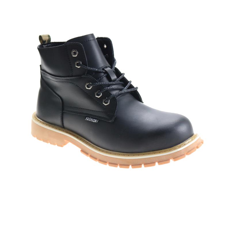 Nubuck leather rubber sole goodyear welted safety boots