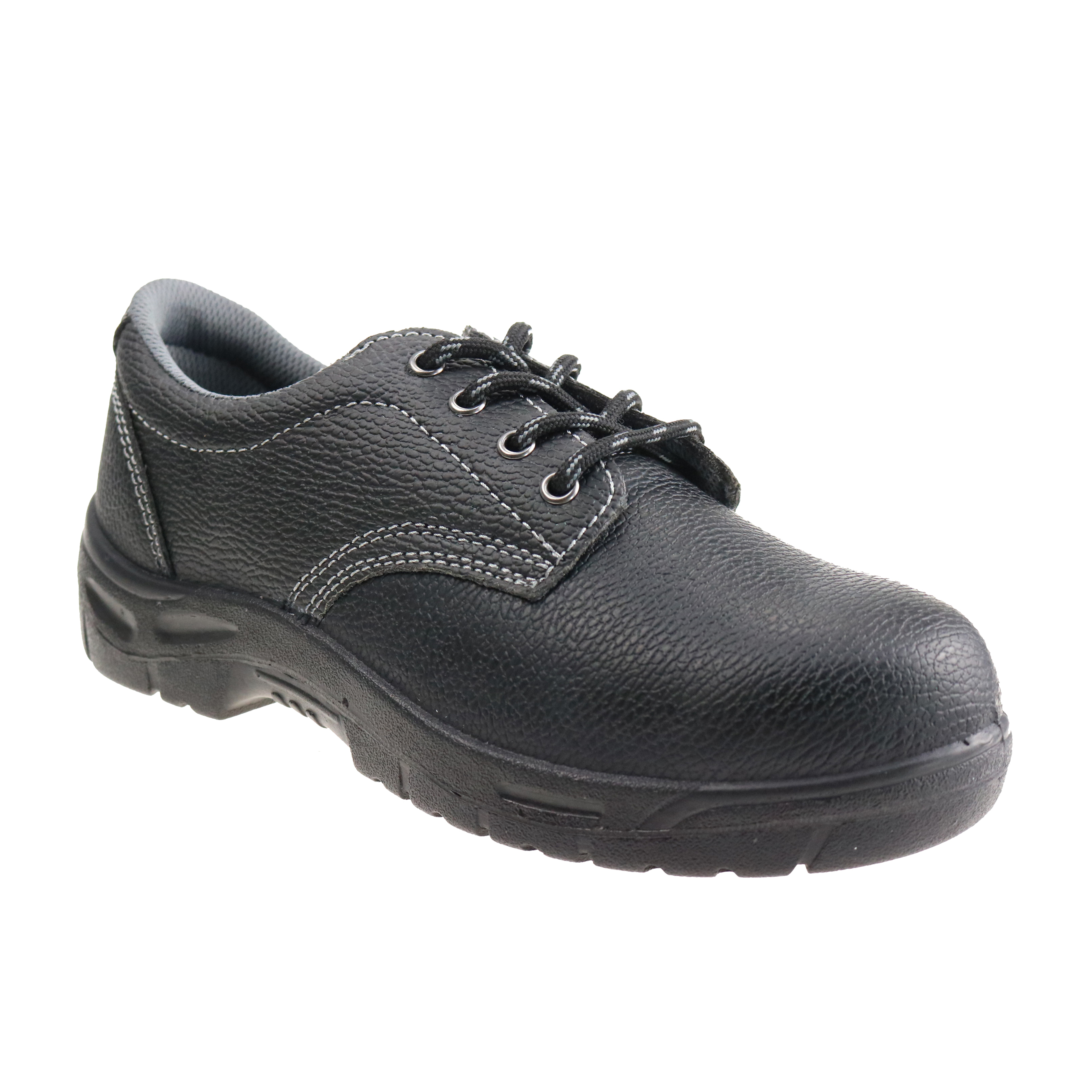 Black safety shoes with steel toe ,anti static construction water proof safety shoes