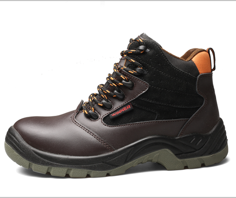 Brand lace up footwear  Smooth Genuine Leather  Safety Shoes