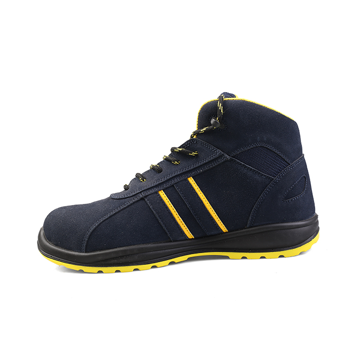 Men high ankle esd suede leather safety shoes en345