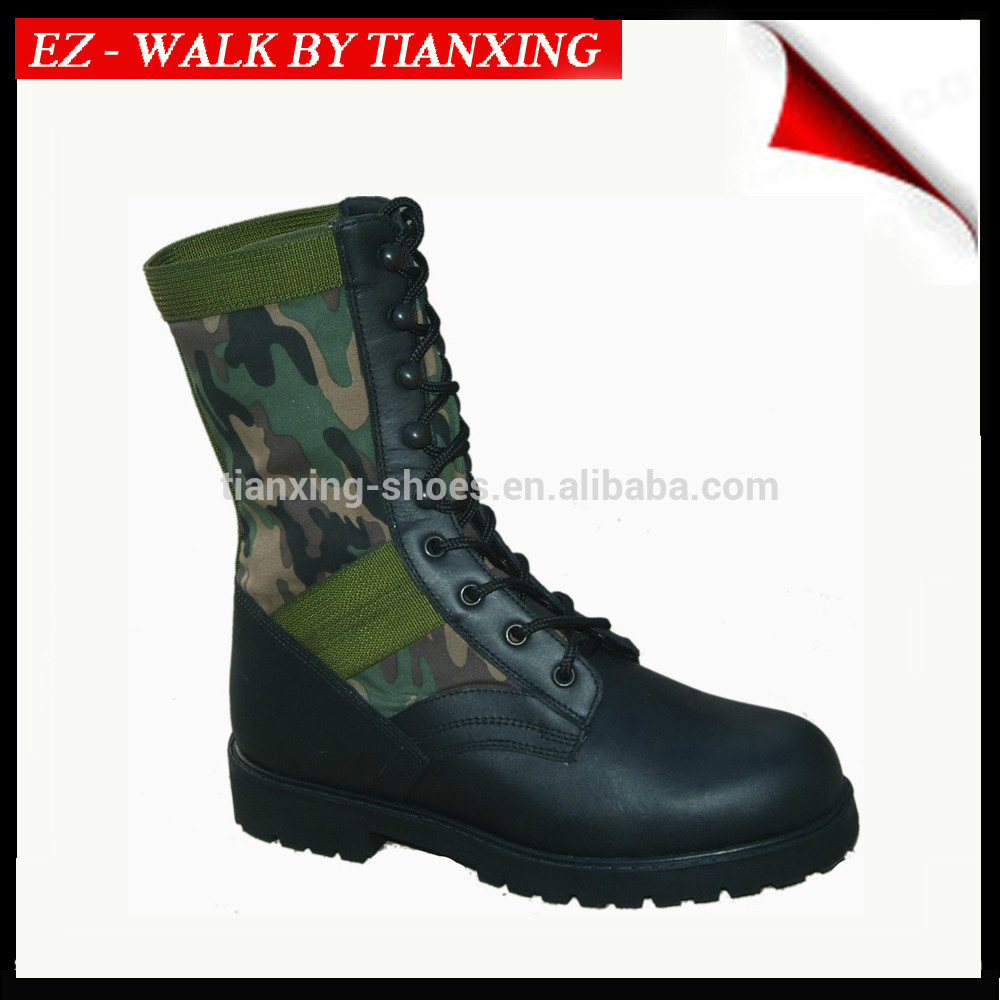 Jungle boots military with PU/rubber outsole
