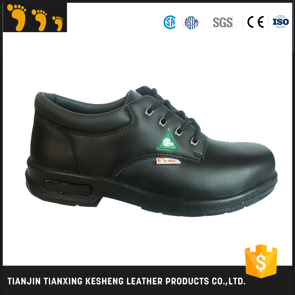 acid resistance leather Safey shoes hiker style