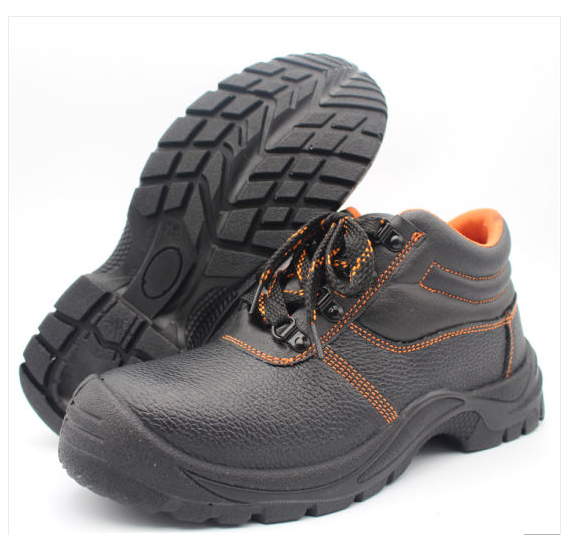 Genuine Leather PU Sole Safety Shoes for Works