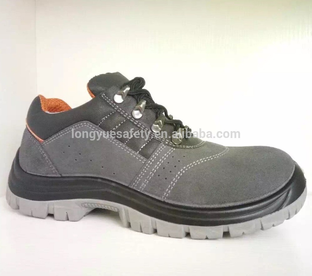 steel toecap suede leather safety footwear anti-static