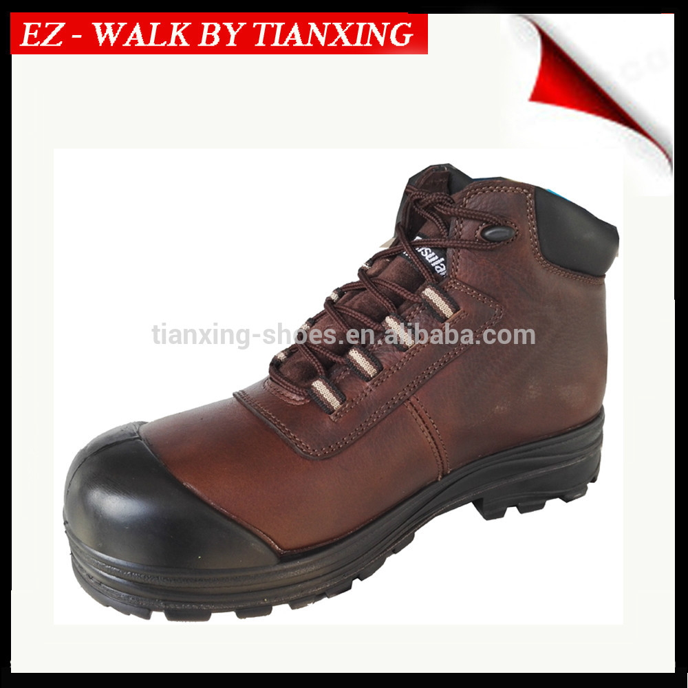 PU covered leather safety shoes with steel toe DESMA boots