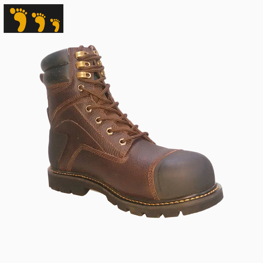 brand in alibaba men leather light weight oil proof work boots safety shoes