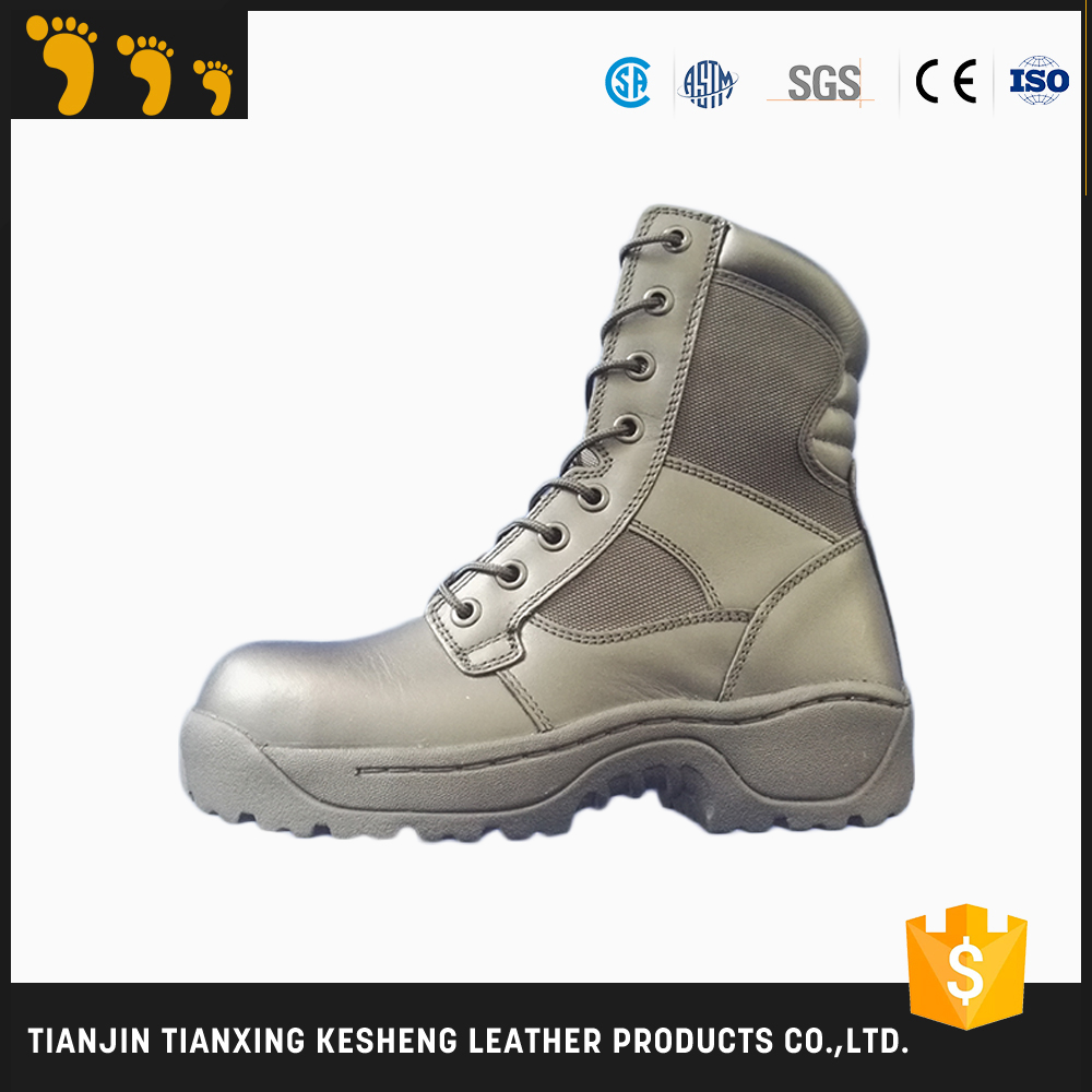 china factory fashionable tactical sand rubber hiking genuine leather tactical military boot shoes