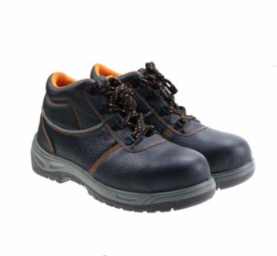 Water Proof  Cheap Genuine Leather Safety Shoes with Steel Toe and Steel Plate