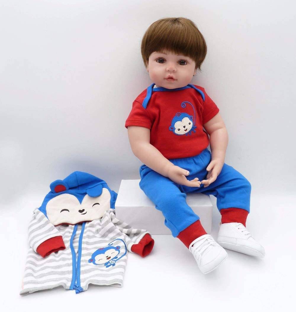 ZIYIUI 24 60 CM Lifelike Silicone Soft Reborn Baby Doll Boy Baby Doll Vinyl Kids Gift Christmas Xmas