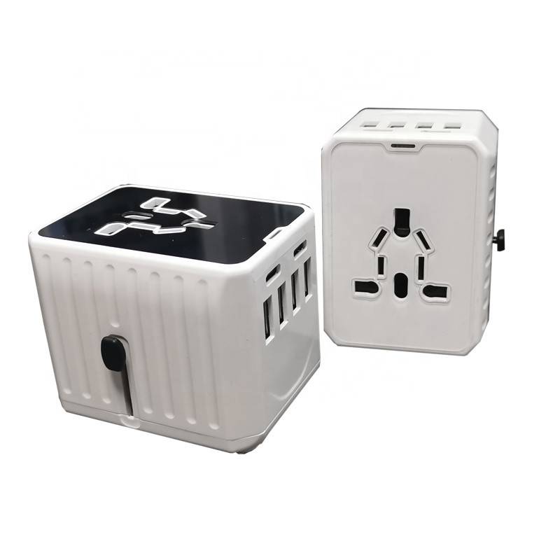 Good Quality Factory Directly 4USB+2TYPE-C Universal Travel Adapter Plugs Featured Image