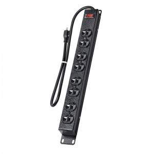 Metal Housing Material 8 Outlets Power Strip for America Canada 125V 15A Long Power Strip