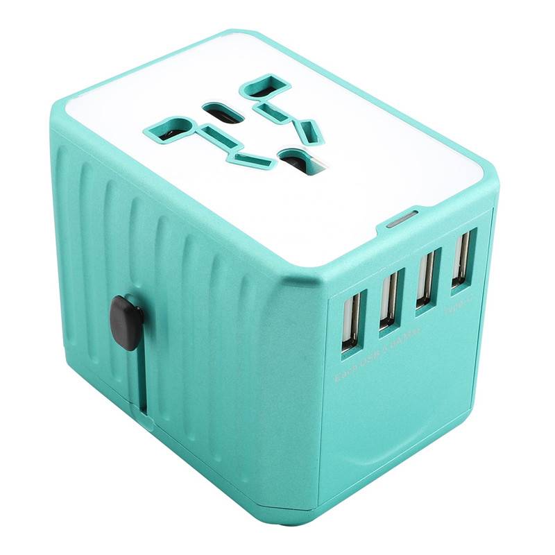 Factory Made 4 USB Ports 5 V 6000mA 2 Pin Plug Adapter Featured Image