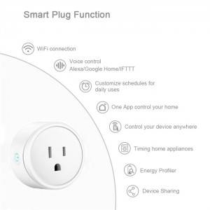 High Quality Wholesale Custom Cheap with State-Feedback Smart Plug Wifi US
