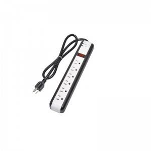 Factory Supply Best Price High Quality ETL 3 Pin Plug 125V 15A 6 Outlets 6 Foot Power Strip