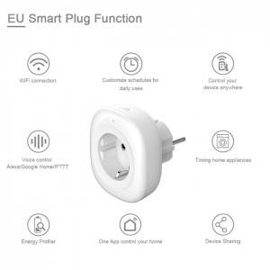 High Quality Wholesale Custom Cheap Overload Protection Tuya Smart Wifi Alexa Plug