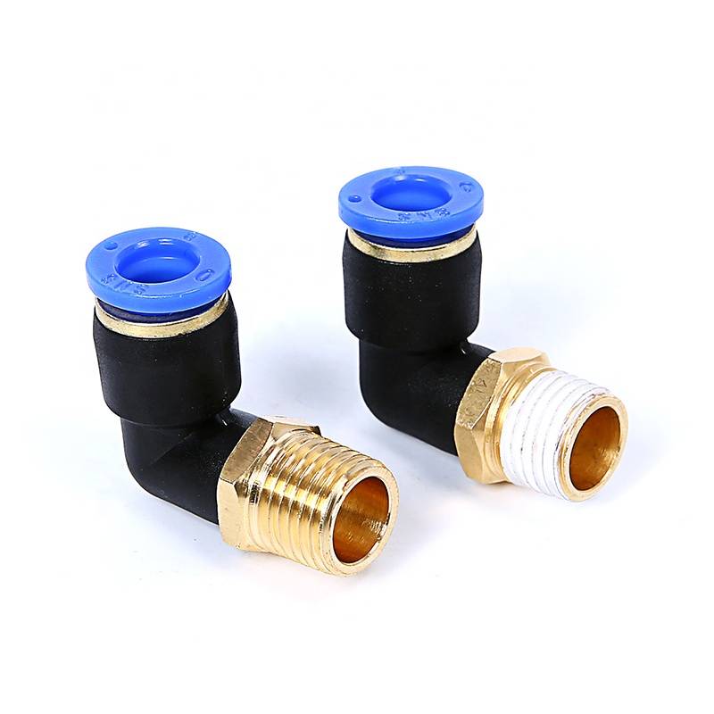 SNS SPL Series Male Elbow L type Plastic hose connector Push To Connect Pneumatic Air Fitting