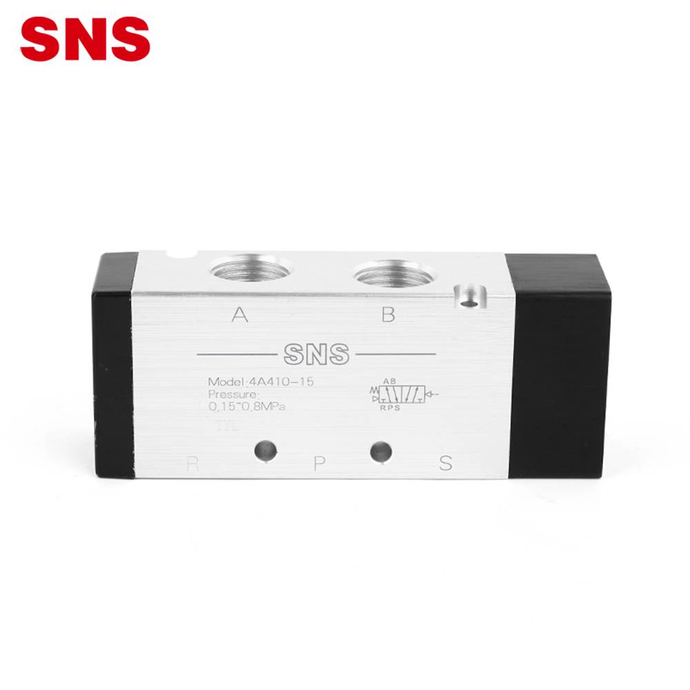 SNS 4A Series Factory Low Price Pneumatic Operated 5 Way Air Control Solenoid Valve