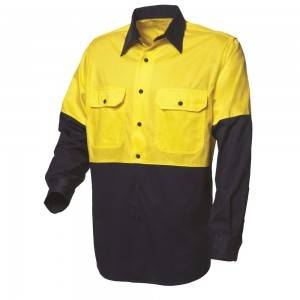 long sleeve reflective hi vis workwear shirts safety shirts