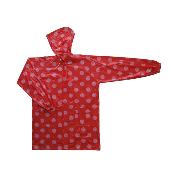 Kids Rain Coat PVC Rain Wear Outdoor Rain Jacket