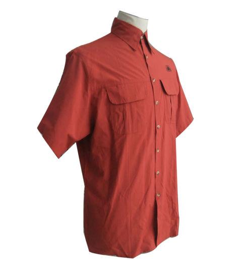 Comfortable Red Work Short Sleeve Shirt for Adult