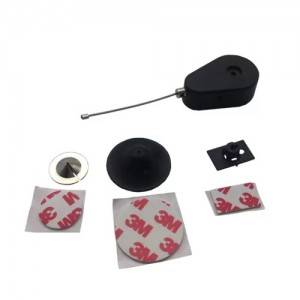 Shop Display Safety Anti Theft Pull Box Black / White Water Drop Shape
