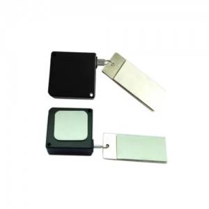 Jewelry Security Retractable Pull Box Tether For Store Protection Square Shape
