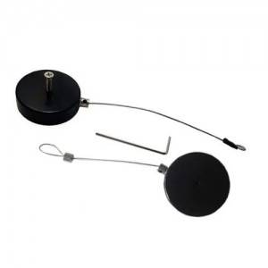 Steel Retractable Lanyard Round Anti Theft Tether For Retail Products Positioning Safety