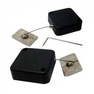 Locking System Retail Security Devices 1.5M Retractable Steel Wire Square Shape