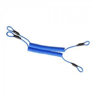 Multi Function Coiled Tool Lanyard Anti Theft Elastic Bungee With Loop Ends