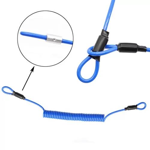 Multi Function Coiled Tool Lanyard Anti Theft Elastic Bungee With Loop Ends Featured Image