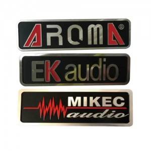Aluminum Engraved Metal Tags Custom Laser Branding Logo Nameplates 2 Colors