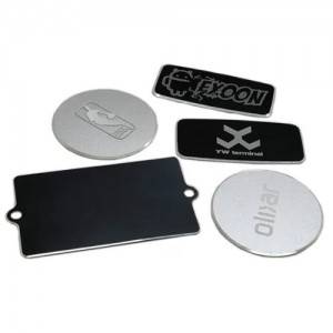 Waterproof Engraved Metal Labels Blank Anodize Tag Highlight Name Plate
