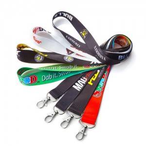 Promotional Polyester Eco-friendly Printed Neck Lanyard Strap With Custom Accessories