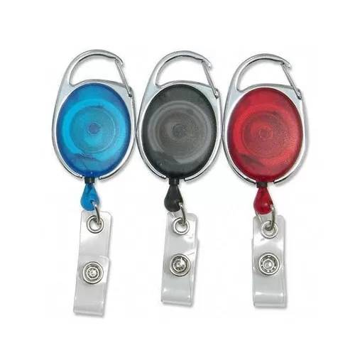Transparent Retractable Reel Badge Holder With Vinyl Strap Safety Promotional Retractor Featured Image