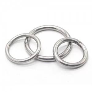 Stainless Steel Customized Circle Round Welded O Ring Hook Heavy Duty Rope Accessory Nickle Free