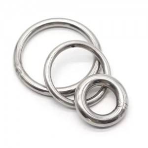 Stainless Steel Customized Circle Round Welded O Ring Hook Heavy Duty Rope Accessory Nickle Free