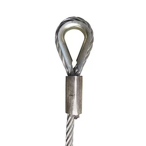 Fall Protection Wire Rope Lanyard Steel Wire Sling Stainless Steel With String Loops Featured Image