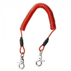 Steel Tool Safety Spring Lanyard Quick Release Lobster Clips Anti Lost