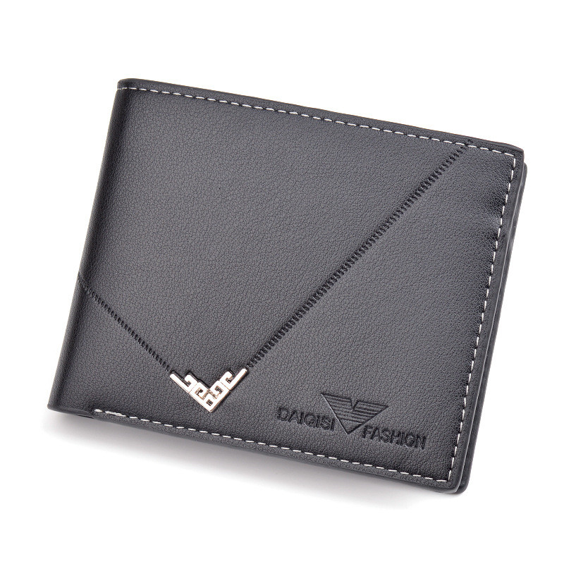 Fashion new ultra-thin wallet multi-card position 3 fold youth zipper horizontal business soft wallet Featured Image