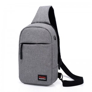New portable earphone hole anti-theft shoulder bag casual wild outdoor diagonal bag