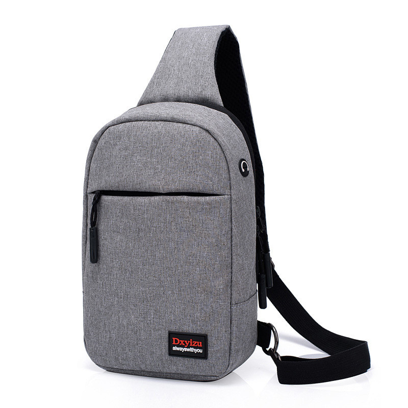 New portable earphone hole anti-theft shoulder bag casual wild outdoor diagonal bag Featured Image