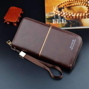 Men’s wallet long zipper wallet wallet business casual mobile phone bag