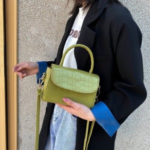 New Korean women’s handbag trend stone pattern all-match leather shoulder bag messenger bag fashion