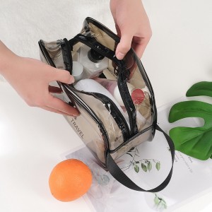 Transparent pvc cosmetic wash bag waterproof portable cosmetic bag beach bag