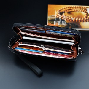 Men’s wallet long zipper wallet wallet business casual mobile phone bag