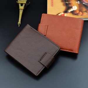 Magnetic short wallet men’s short horizontal casual wallet